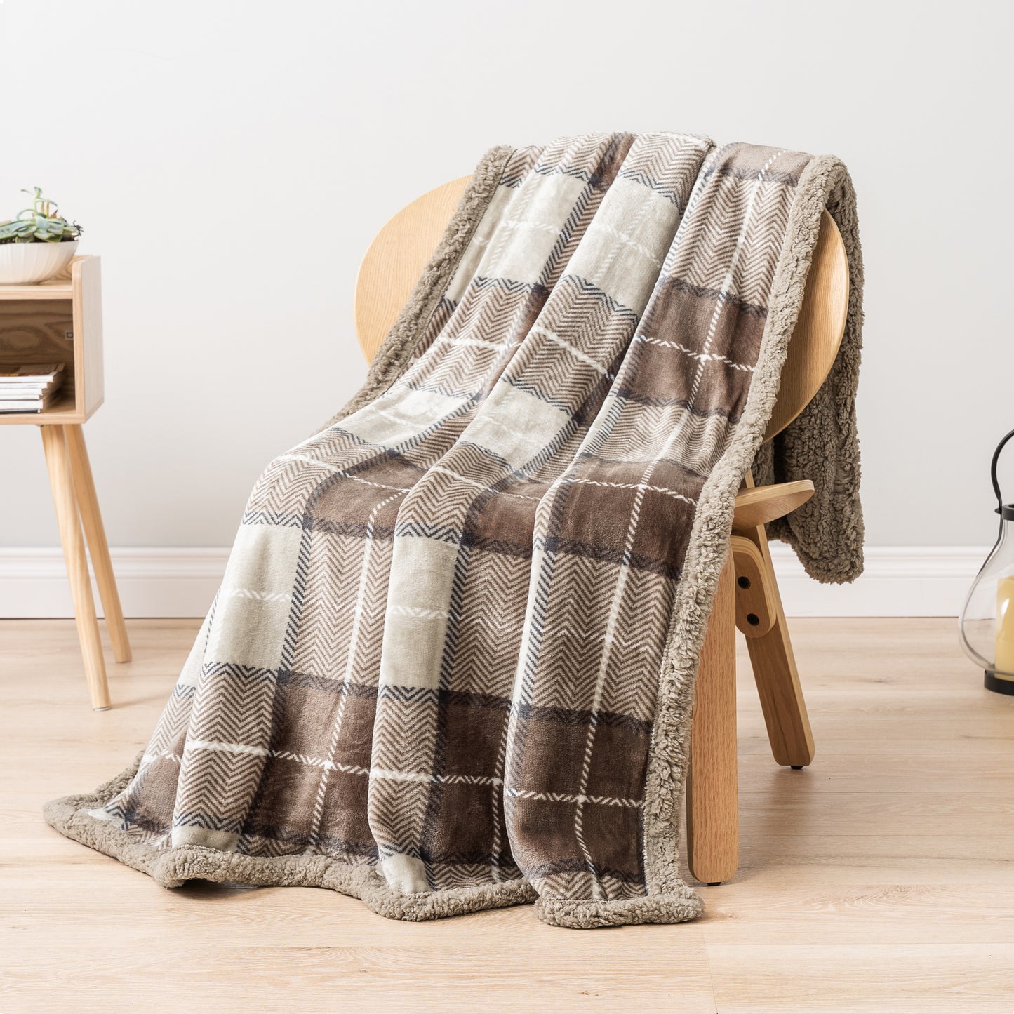 Plaid Sherpa Blanket