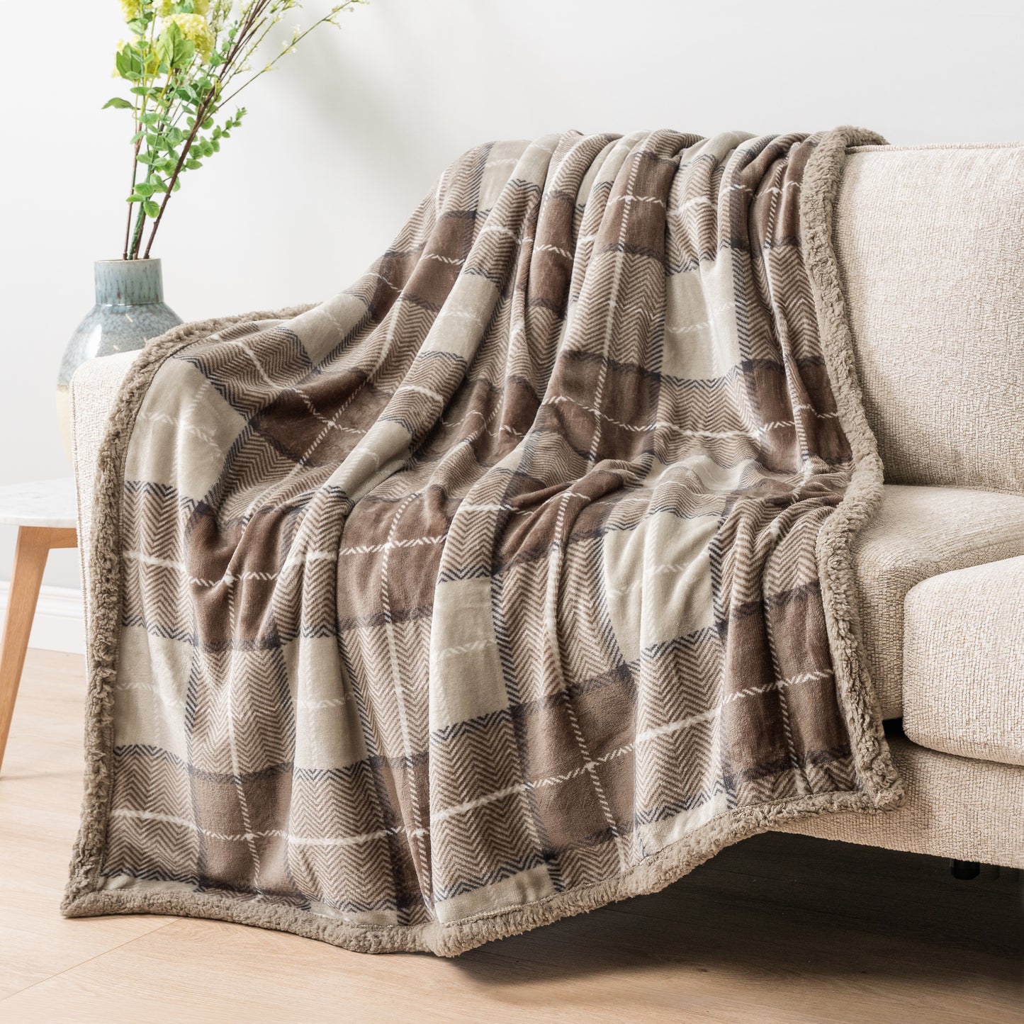 Plaid Sherpa Blanket
