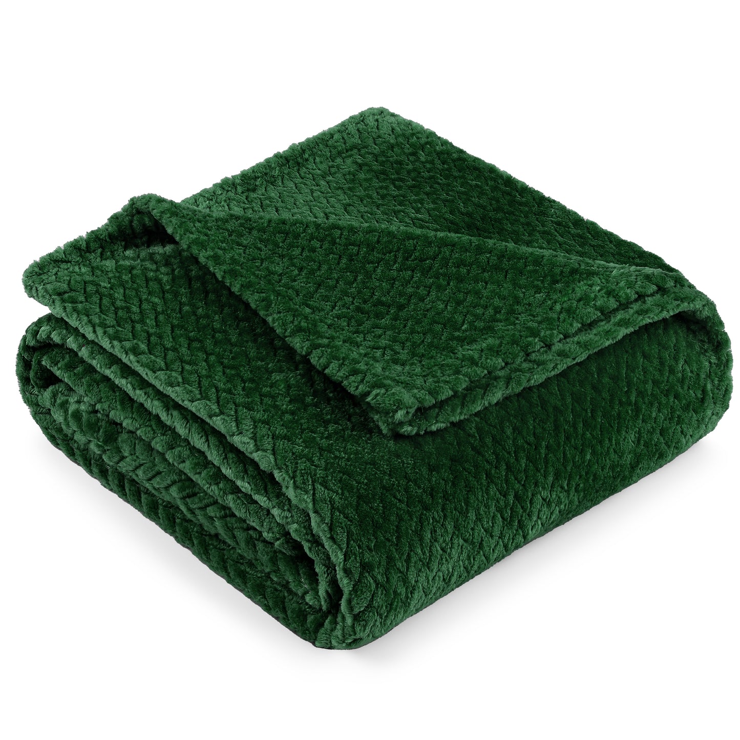 Leaves Textured Fleece Blanket