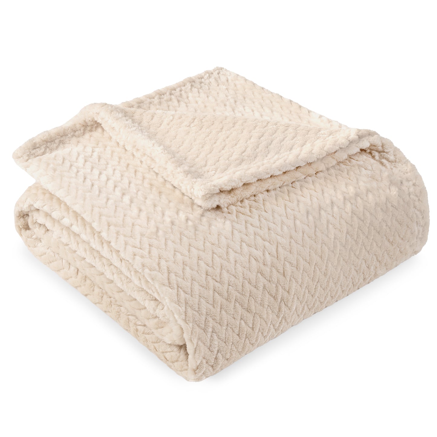 Leaves Textured Fleece Blanket