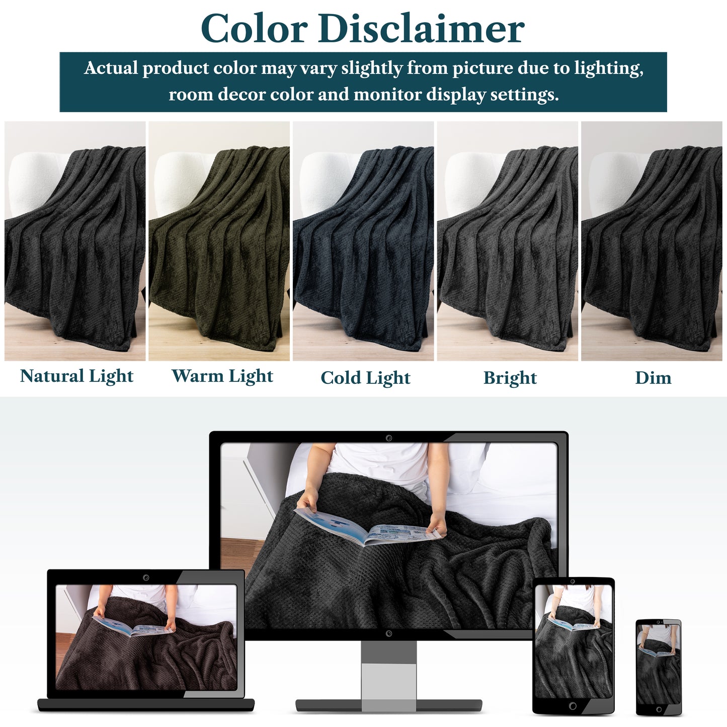 Waffle Textured Fleece Blanket