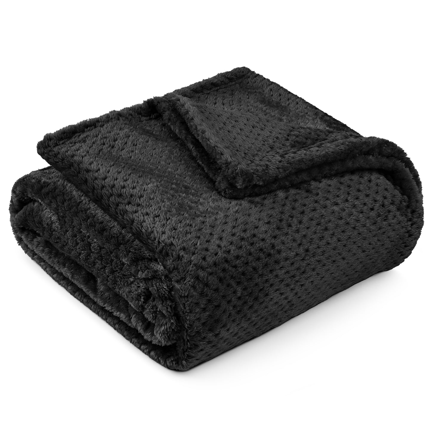 Waffle Textured Fleece Blanket