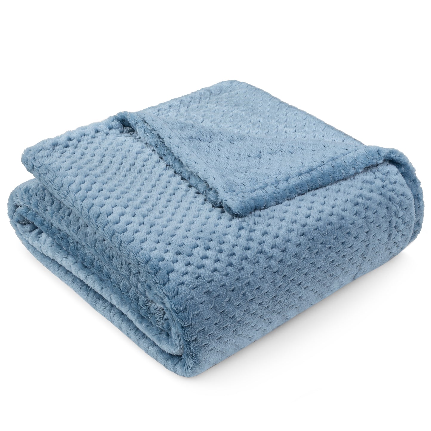 Waffle Textured Fleece Blanket