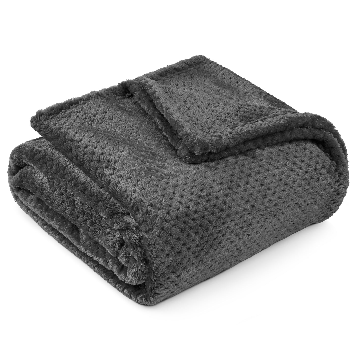 Waffle Textured Fleece Blanket