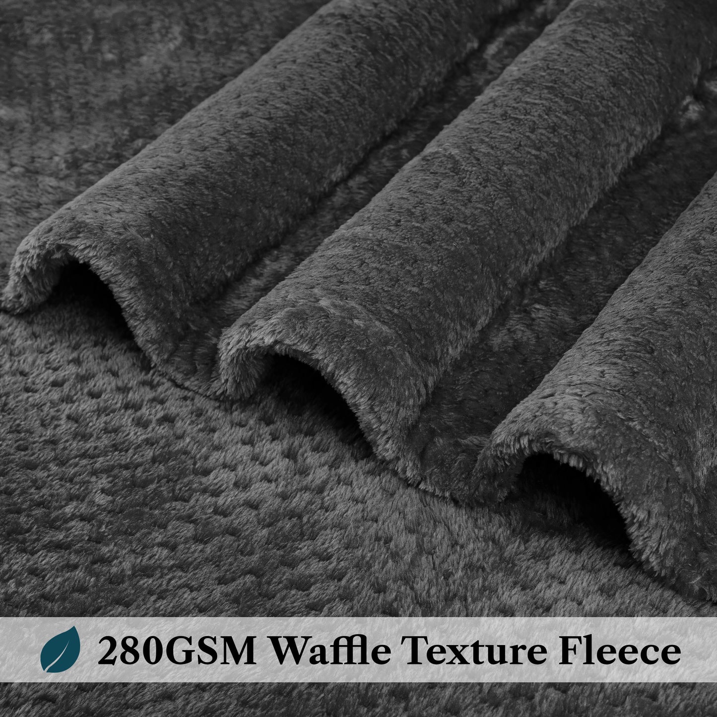 Waffle Textured Fleece Blanket