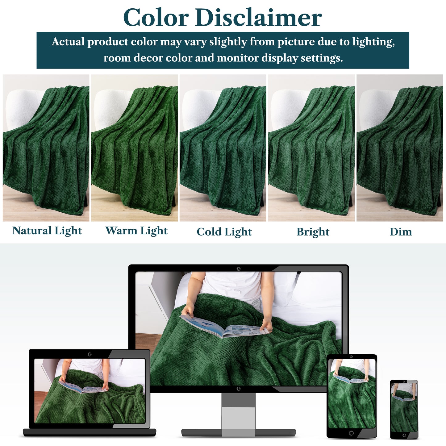 Waffle Textured Fleece Blanket