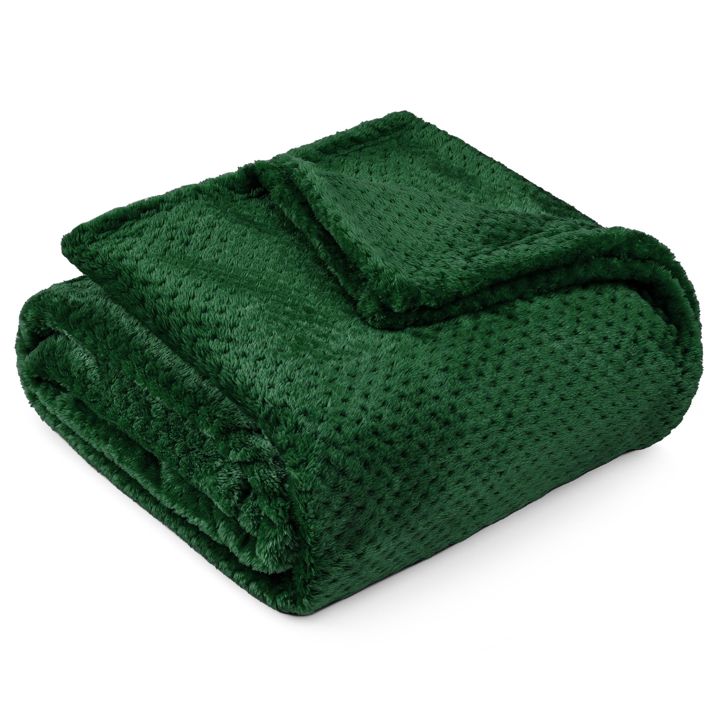 Waffle Textured Fleece Blanket