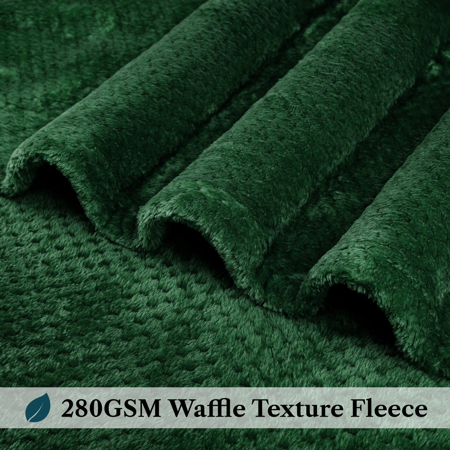 Waffle Textured Fleece Blanket
