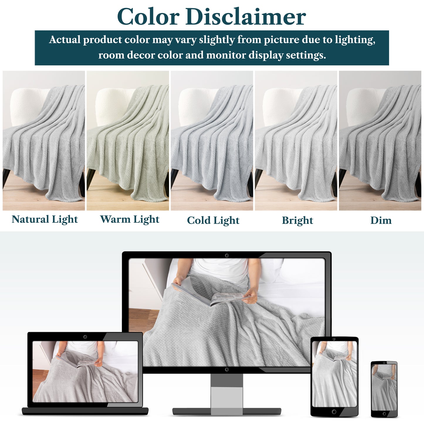 Waffle Textured Fleece Blanket