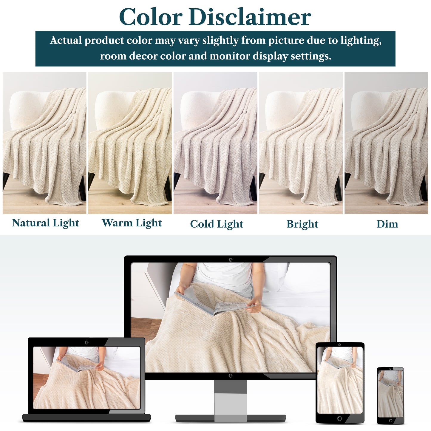 Waffle Textured Fleece Blanket