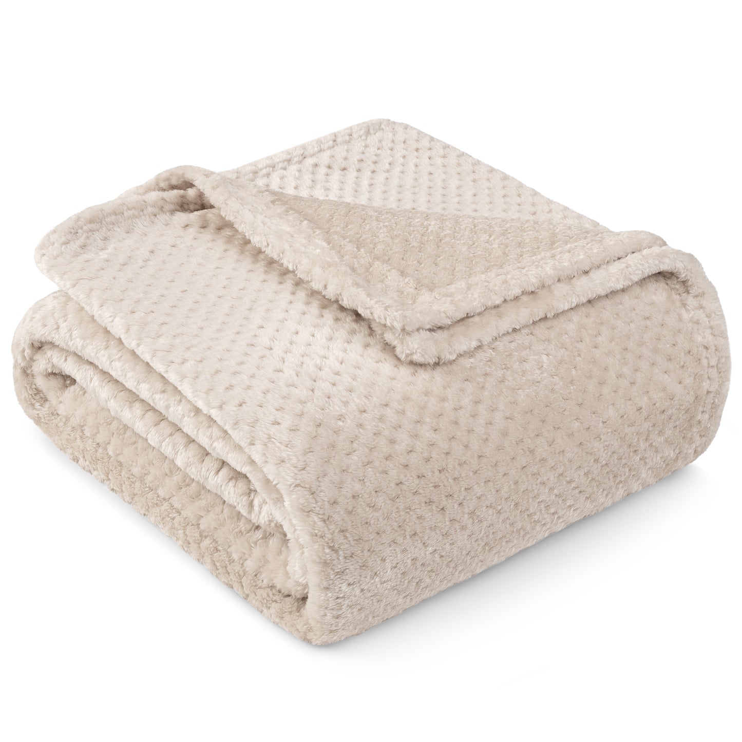 Waffle Textured Fleece Blanket