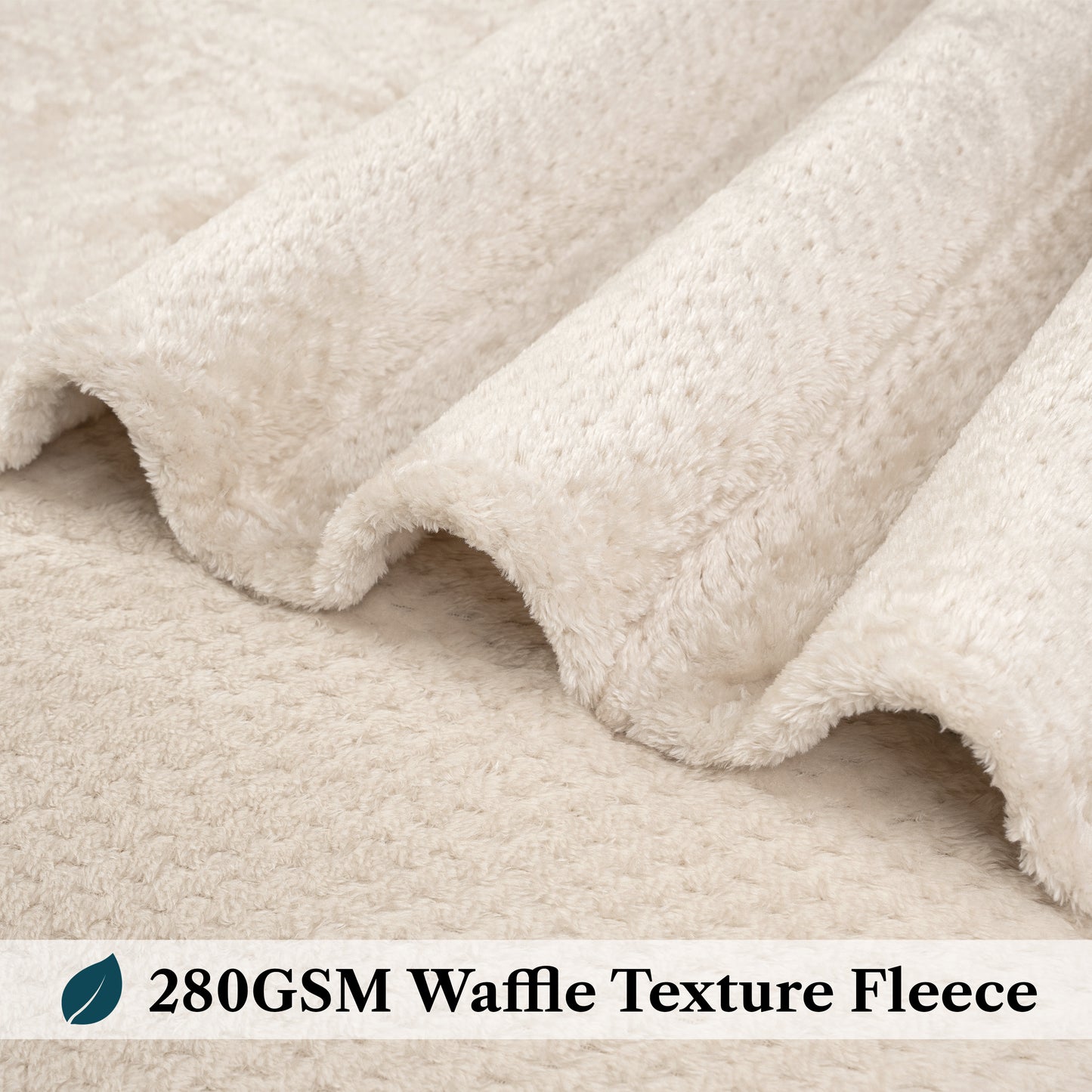 Waffle Textured Fleece Blanket