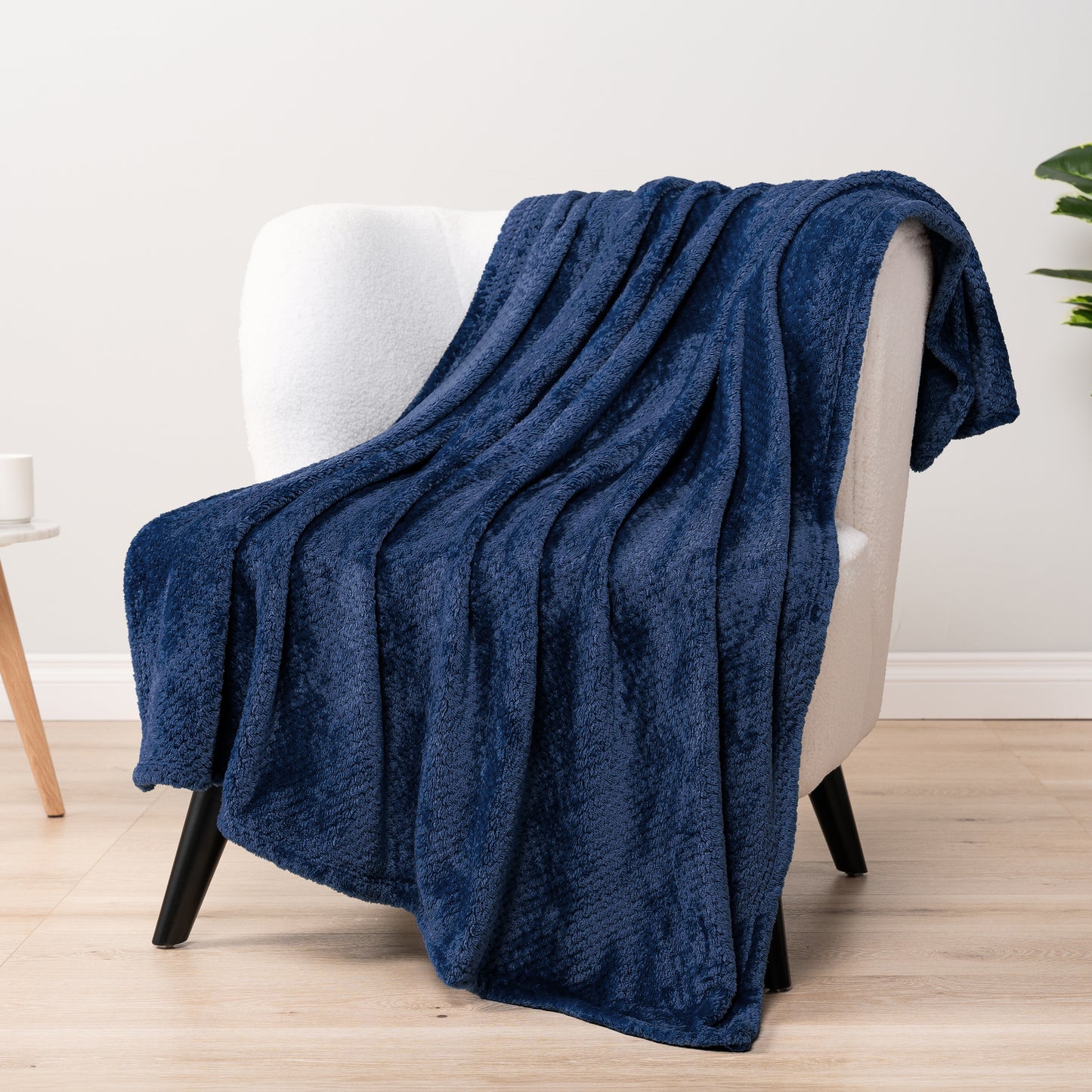 Waffle Textured Fleece Blanket