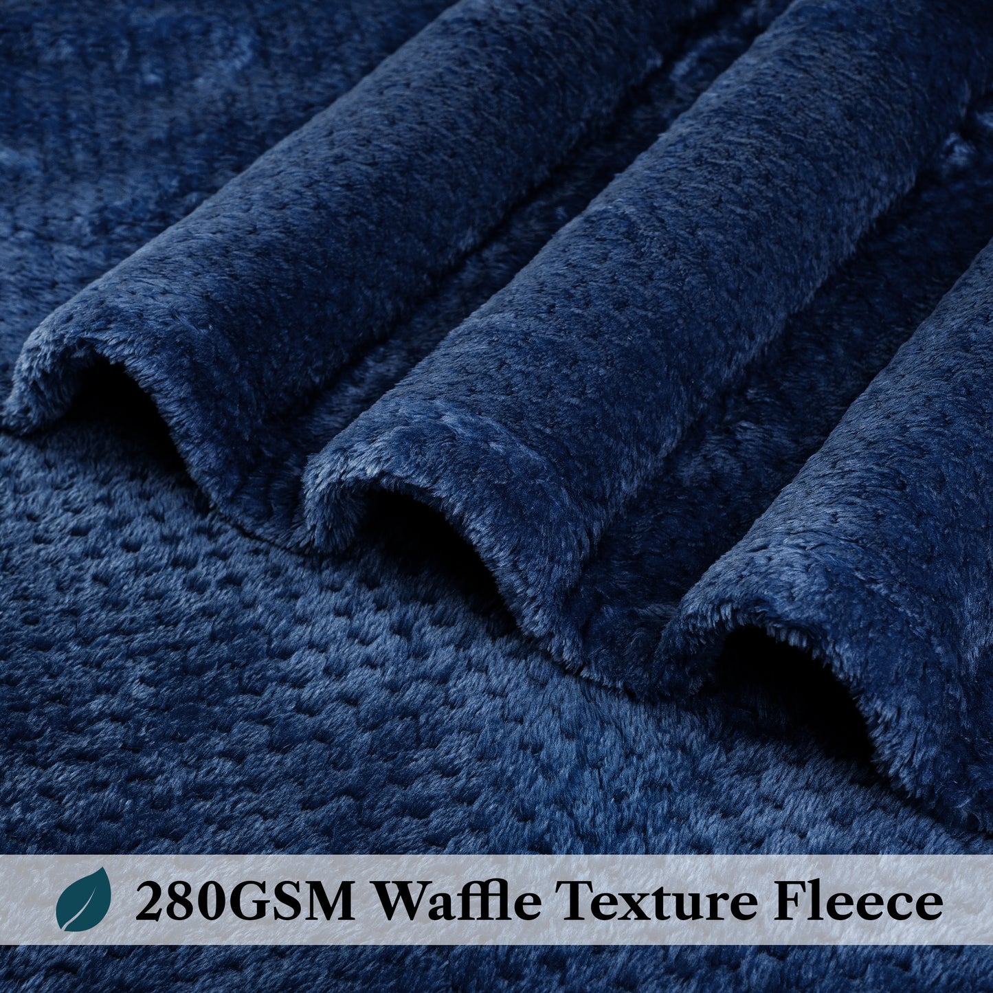 Waffle Textured Fleece Blanket