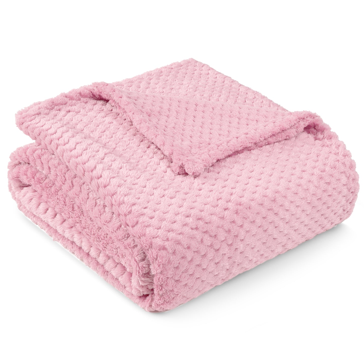 Waffle Textured Fleece Blanket