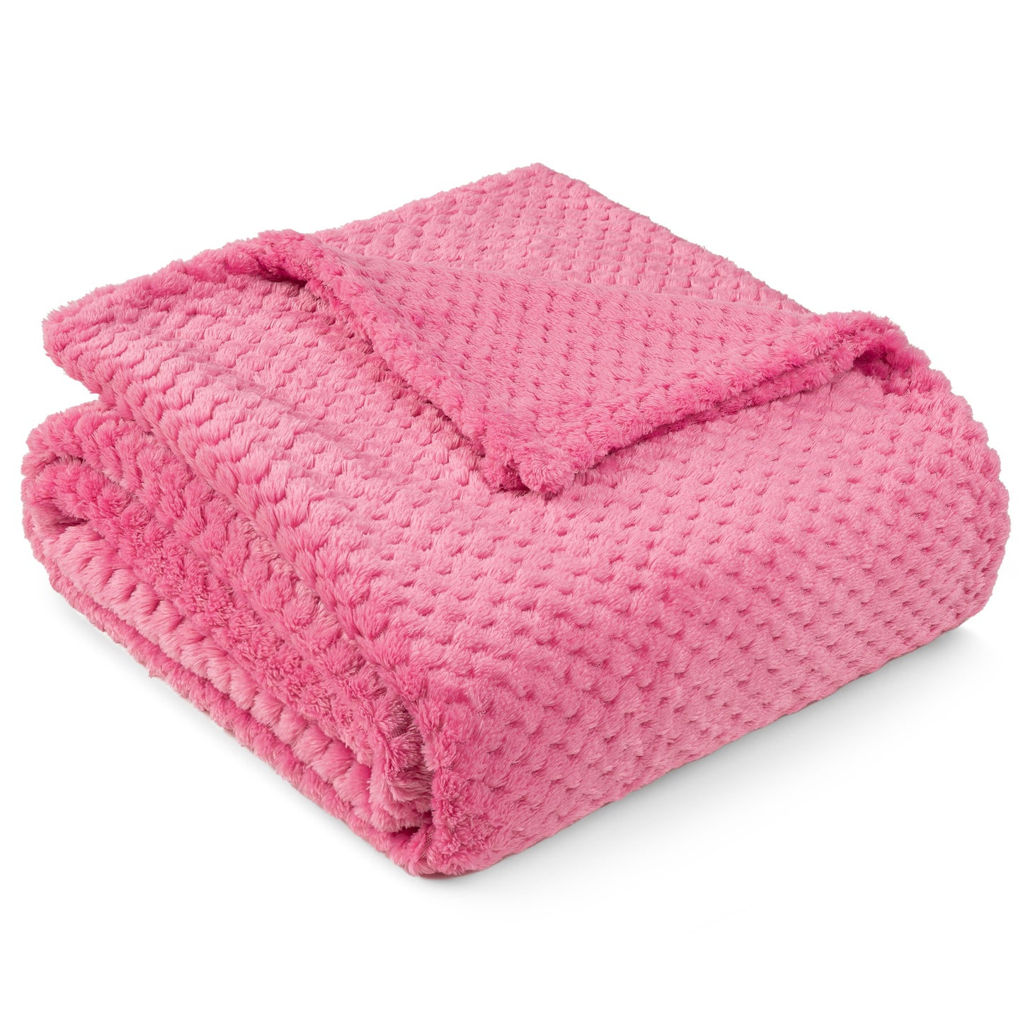 Waffle Textured Fleece Blanket