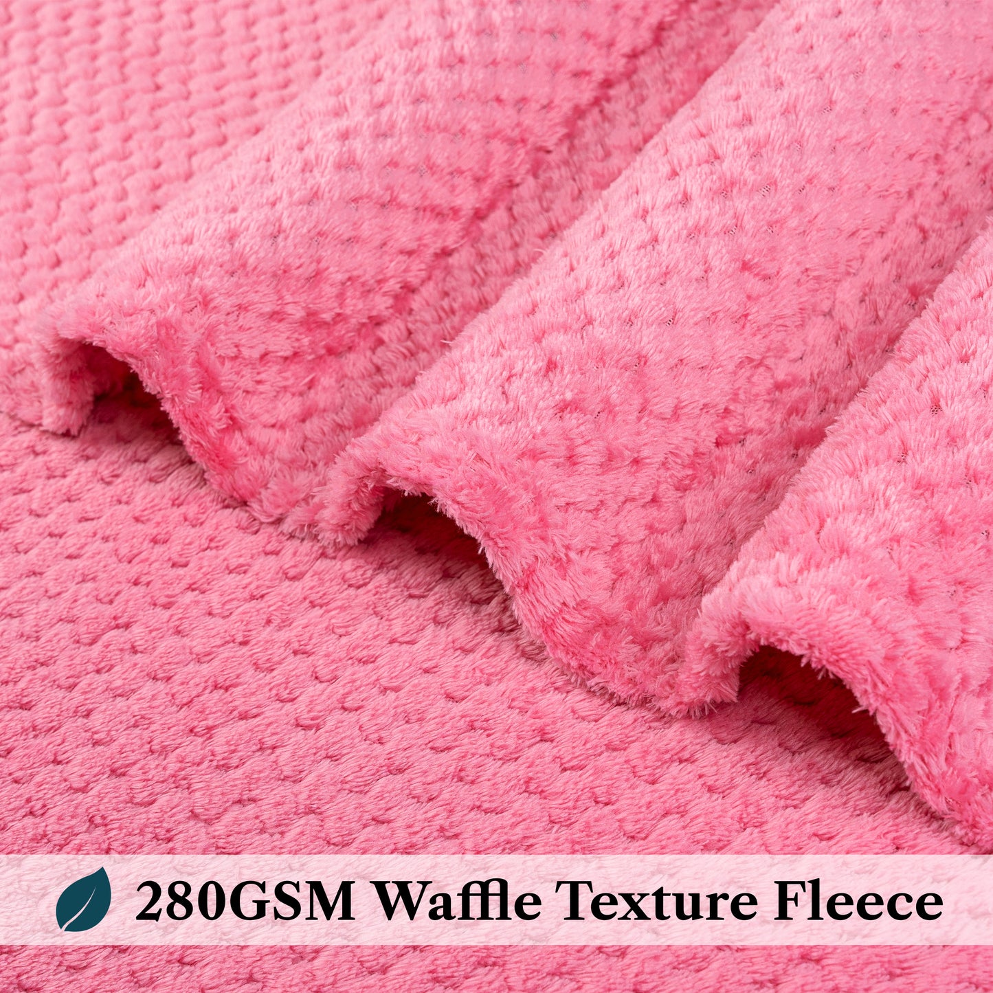 Waffle Textured Fleece Blanket