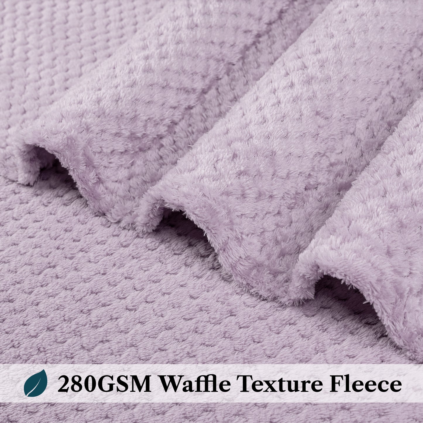 Waffle Textured Fleece Blanket