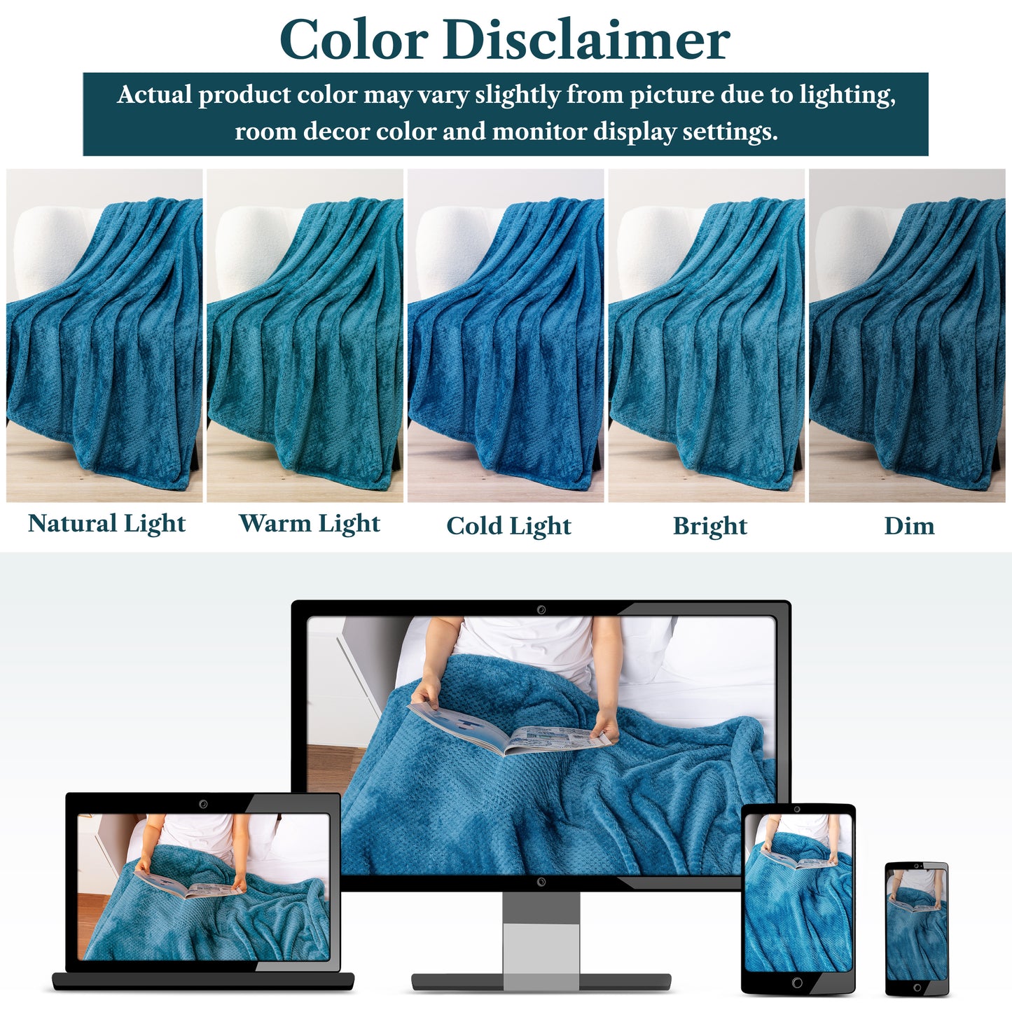 Waffle Textured Fleece Blanket