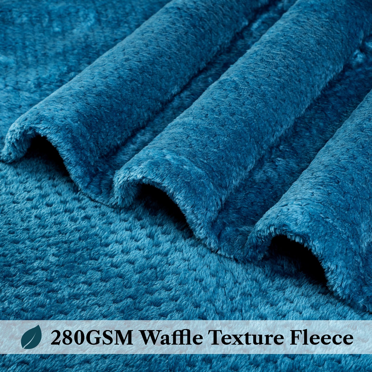 Waffle Textured Fleece Blanket