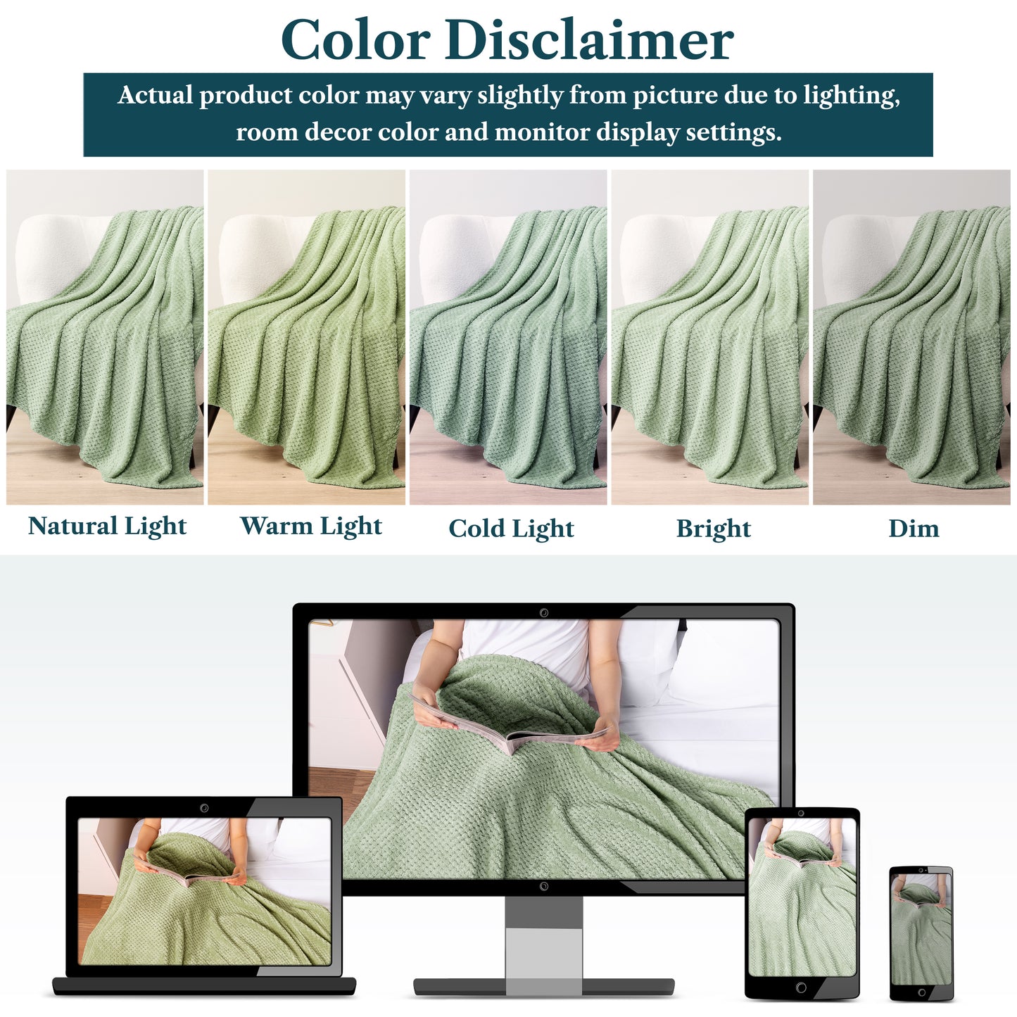 Waffle Textured Fleece Blanket