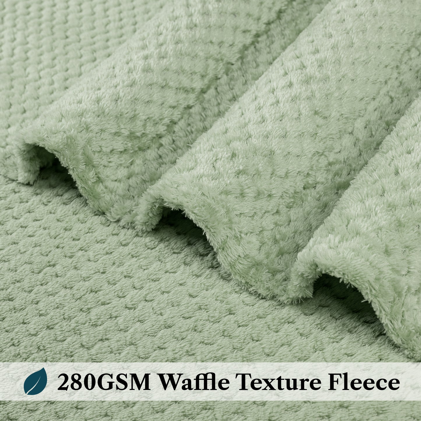 Waffle Textured Fleece Blanket