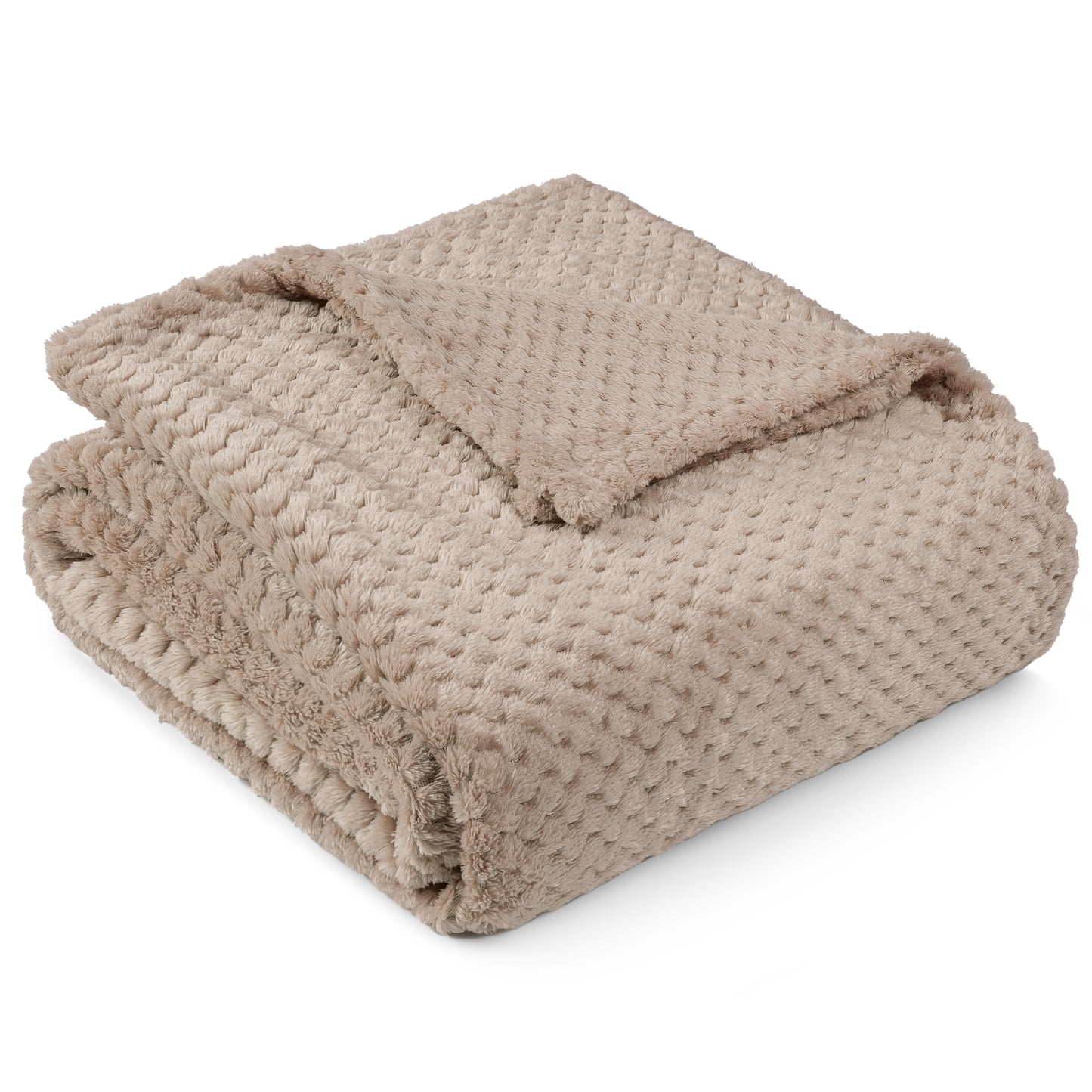 Waffle Textured Fleece Blanket