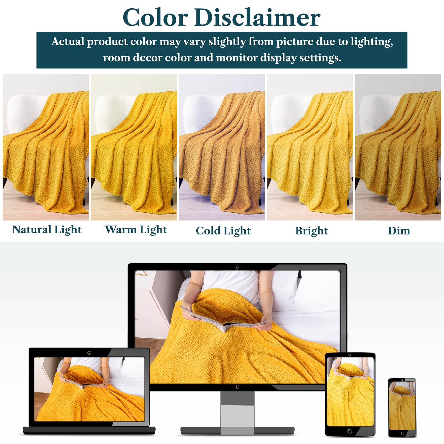 Waffle Textured Fleece Blanket