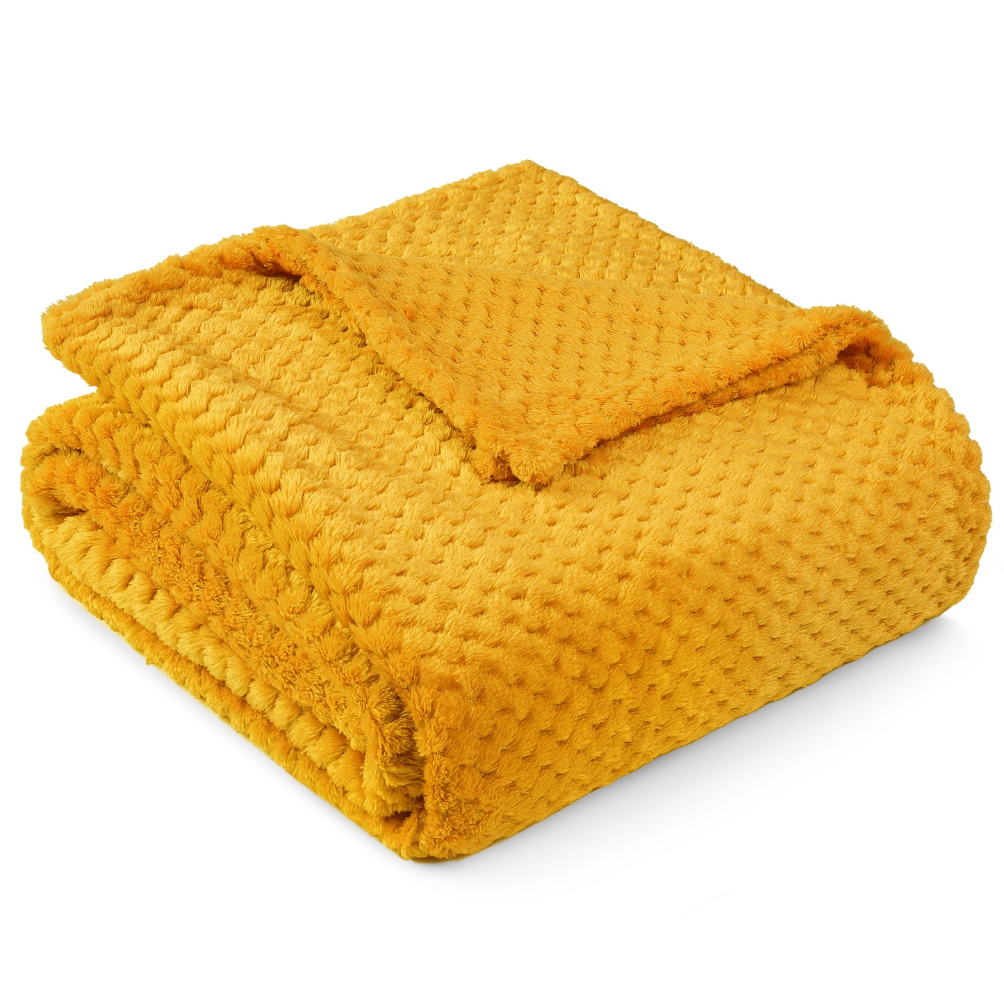 Waffle Textured Fleece Blanket