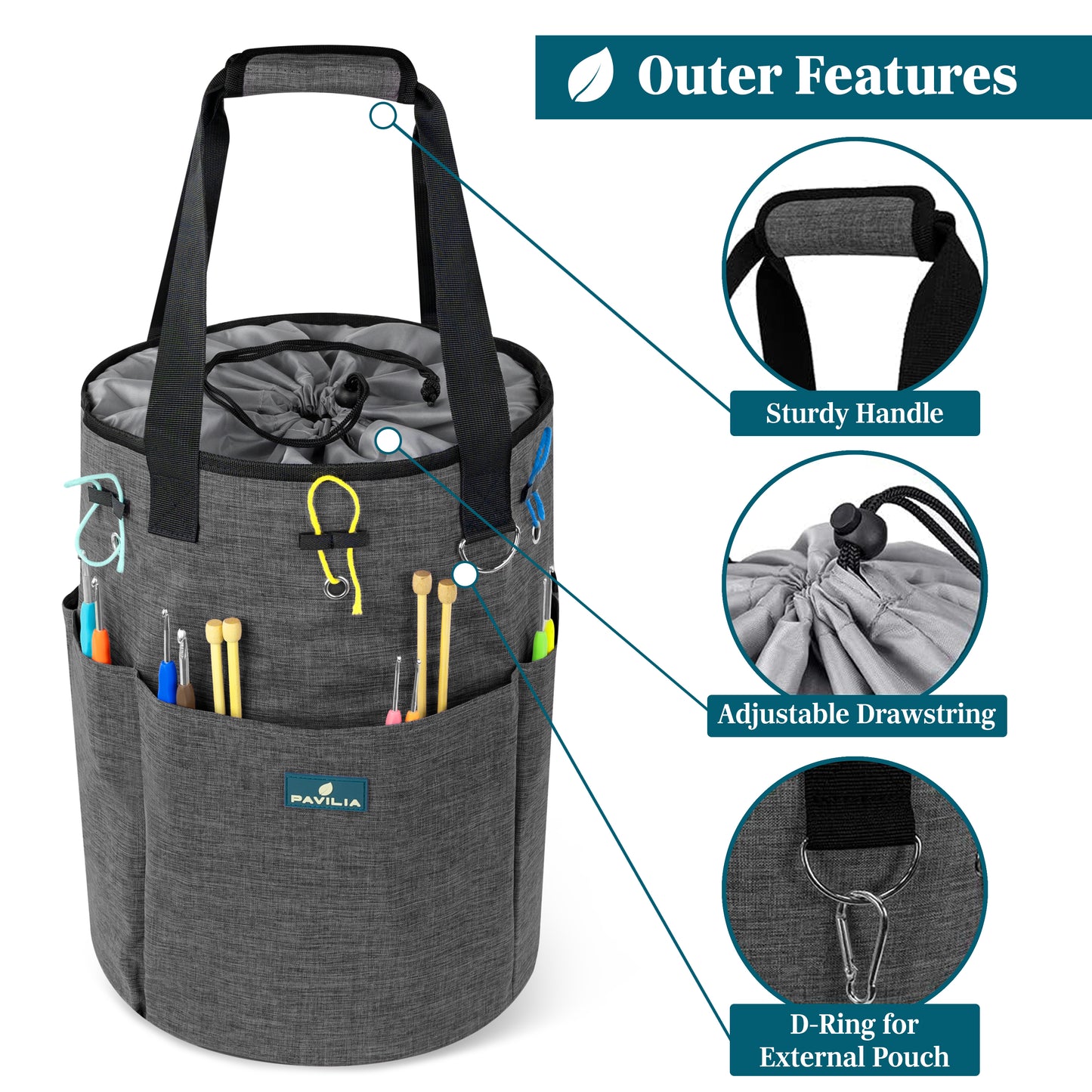 Beginner's Yarn Organizer Knitting Bag