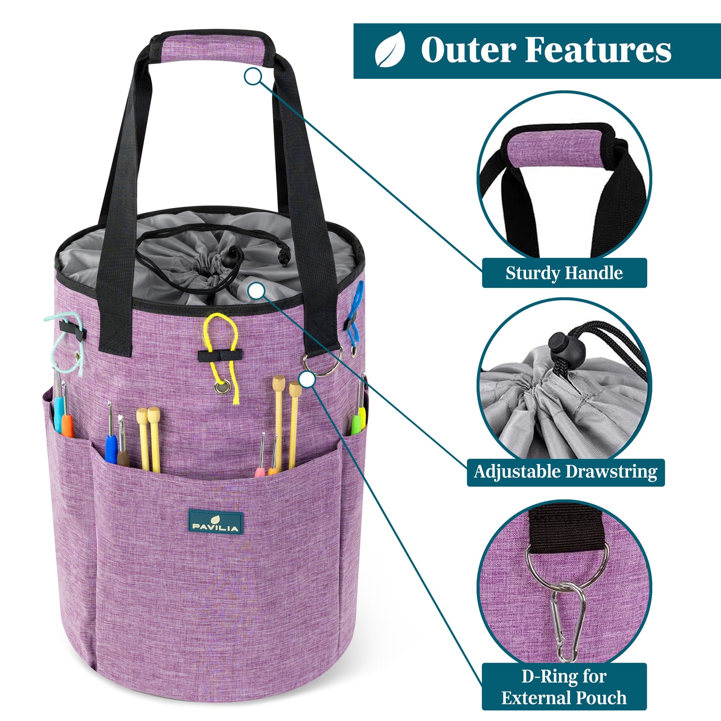 Beginner's Yarn Organizer Knitting Bag