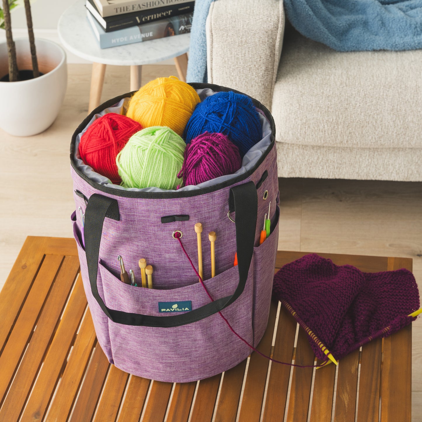 Beginner's Yarn Organizer Knitting Bag