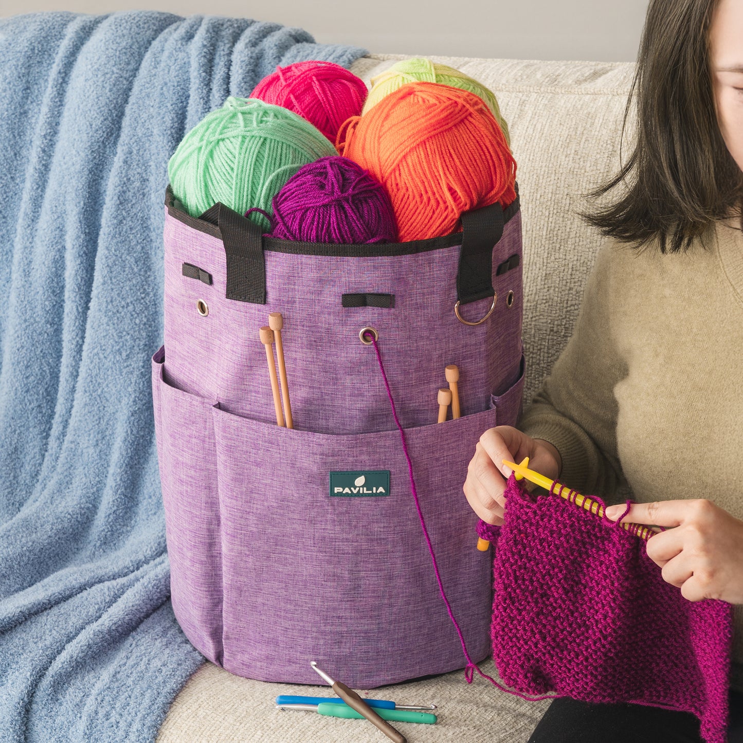 Beginner's Yarn Organizer Knitting Bag