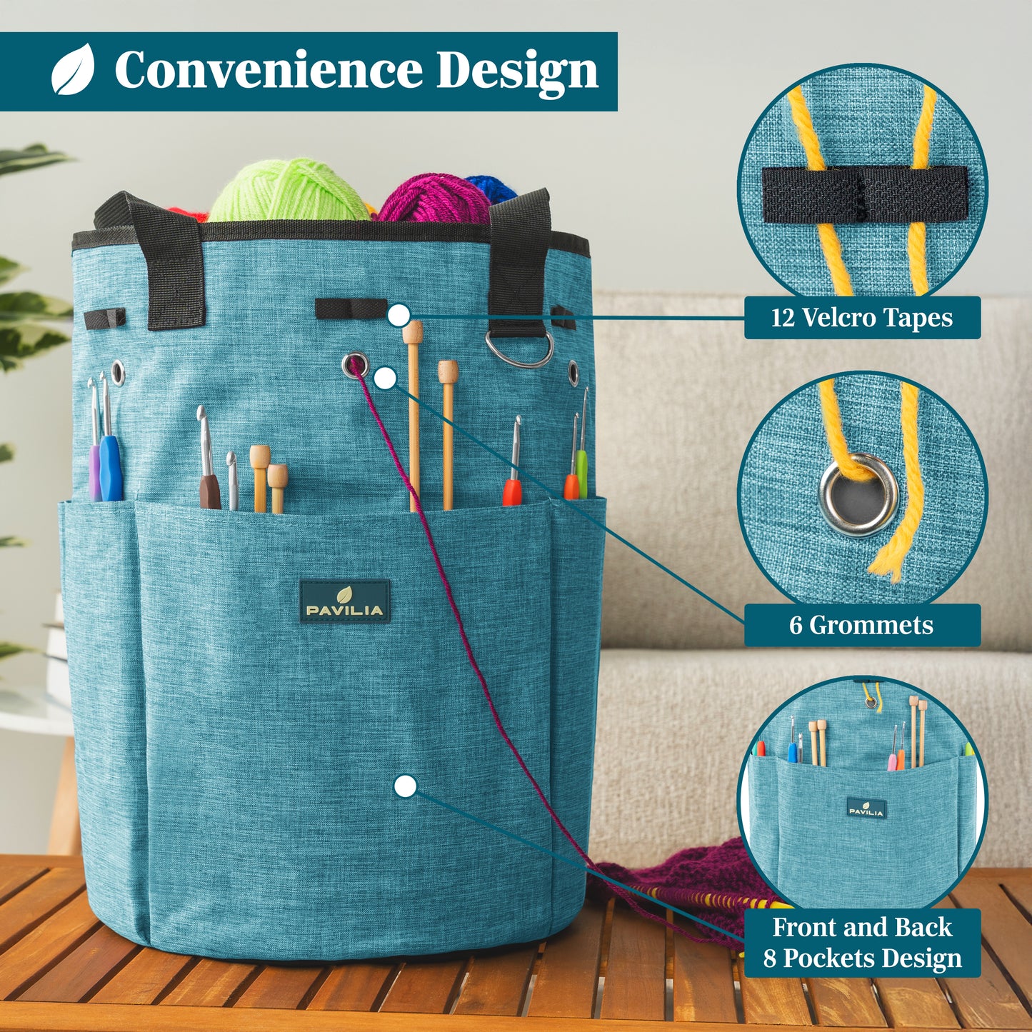 Beginner's Yarn Organizer Knitting Bag