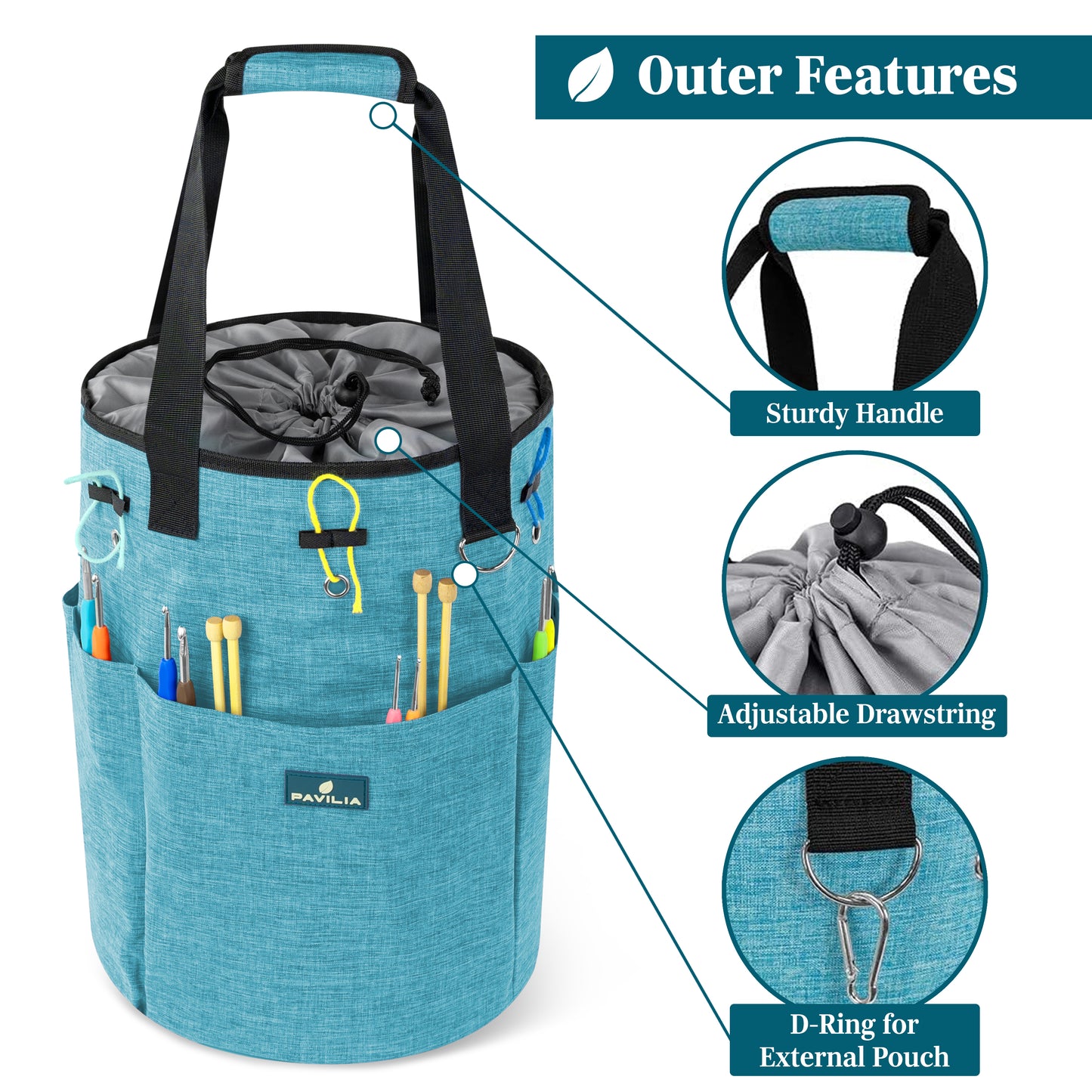 Beginner's Yarn Organizer Knitting Bag