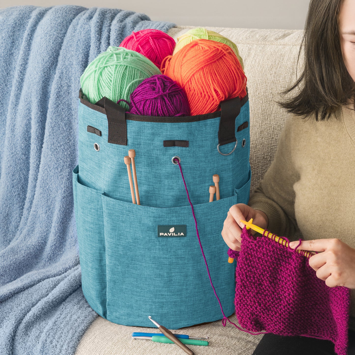 Beginner's Yarn Organizer Knitting Bag