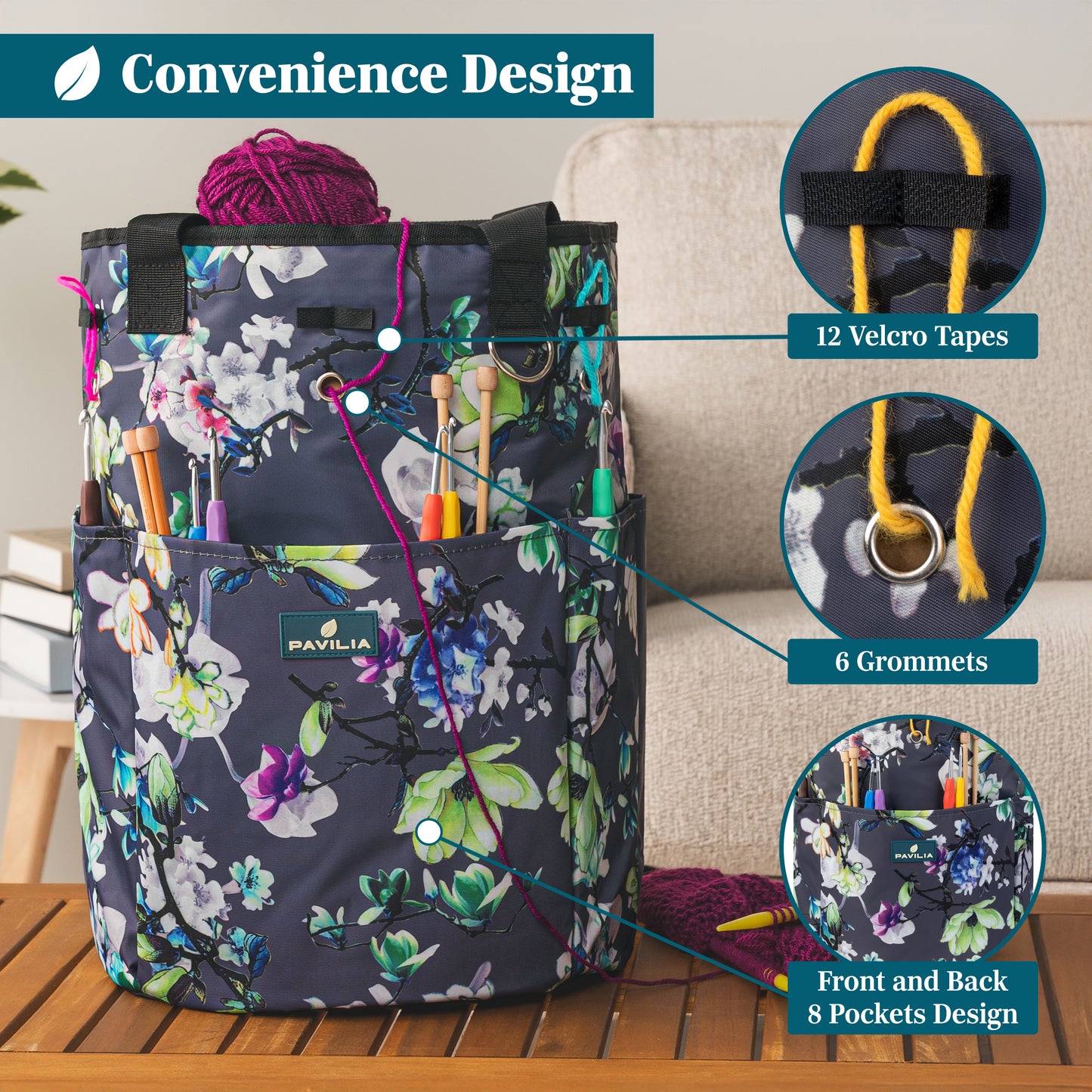 Beginner's Yarn Organizer Knitting Bag