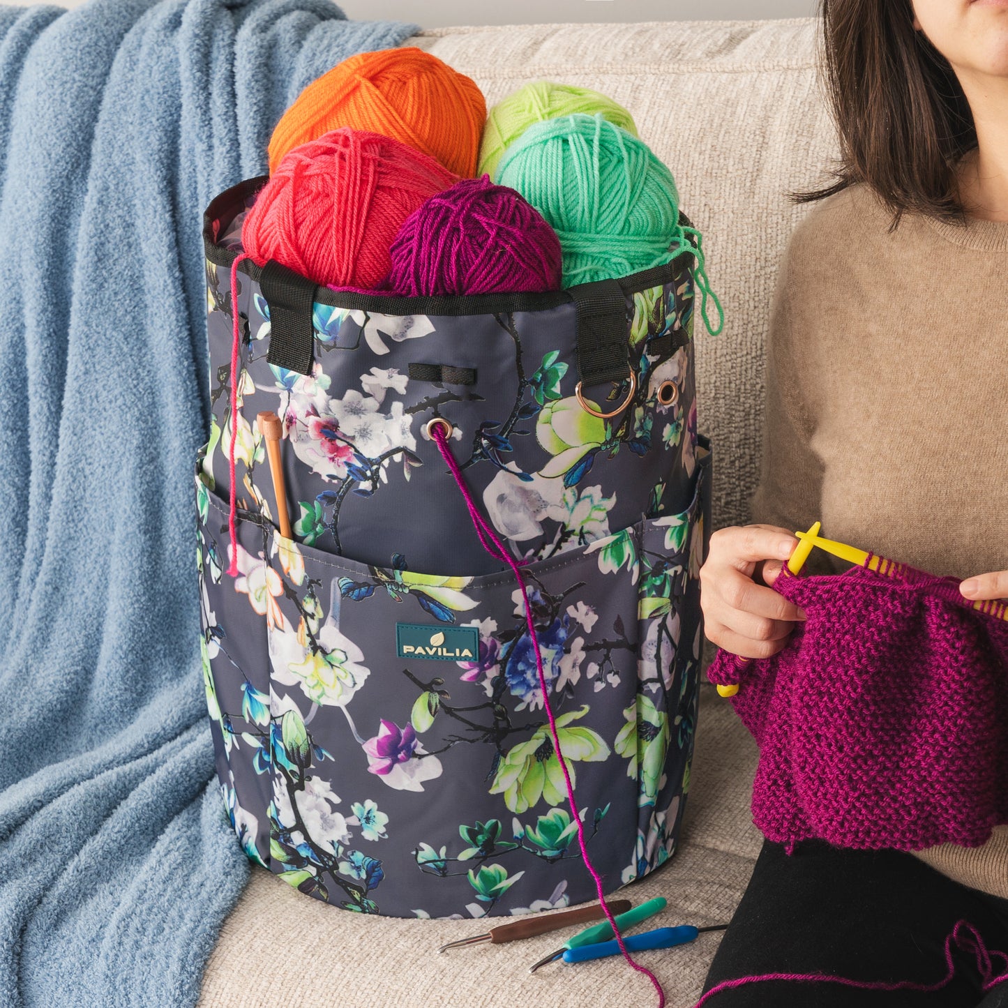 Beginner's Yarn Organizer Knitting Bag