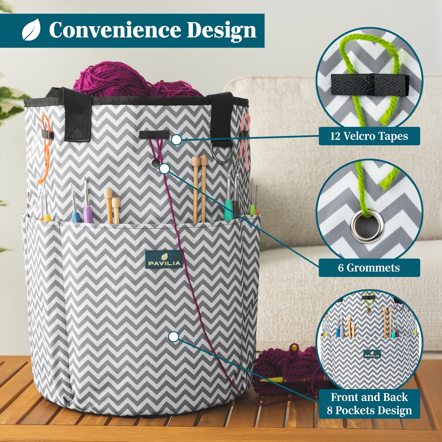 Beginner's Yarn Organizer Knitting Bag