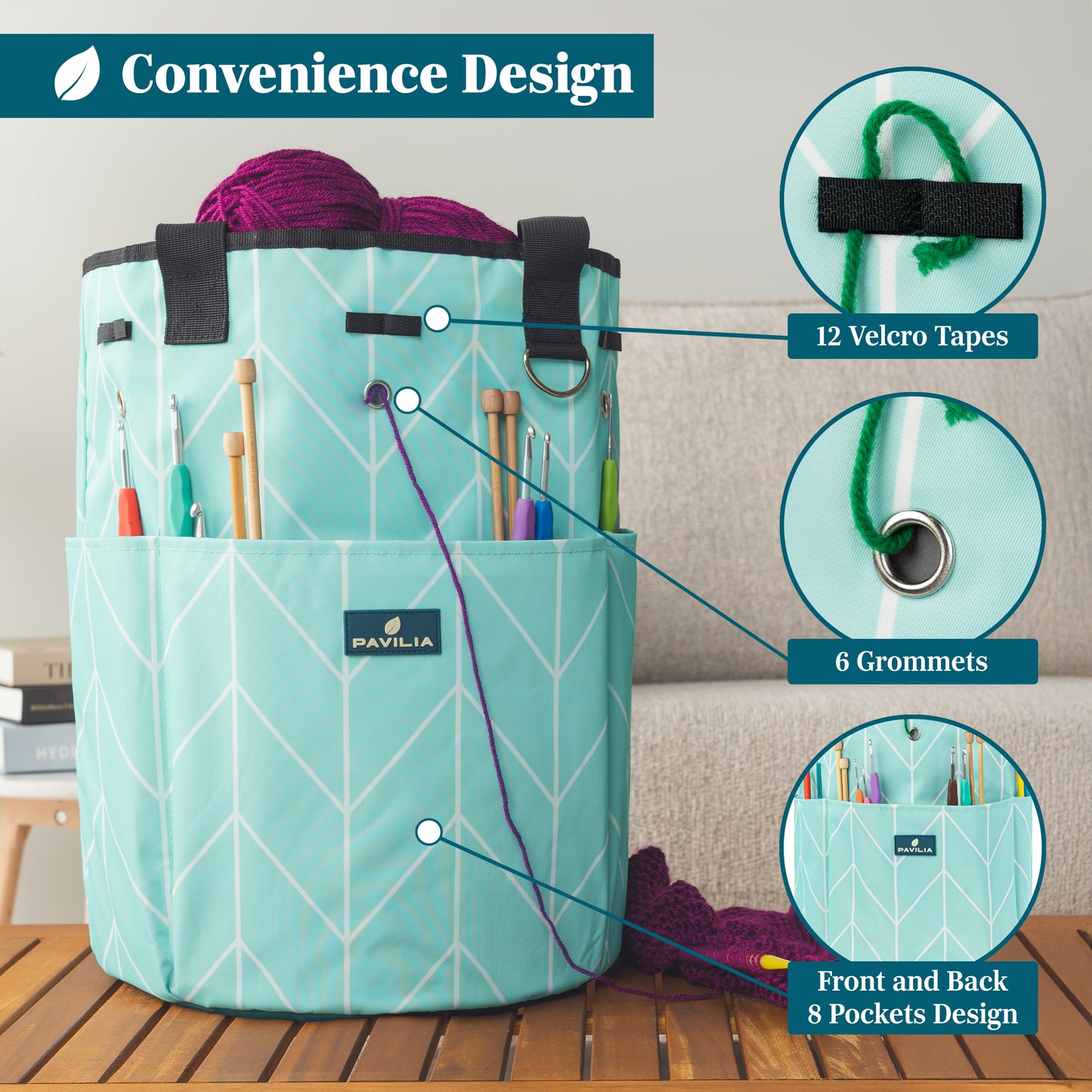 Beginner's Yarn Organizer Knitting Bag