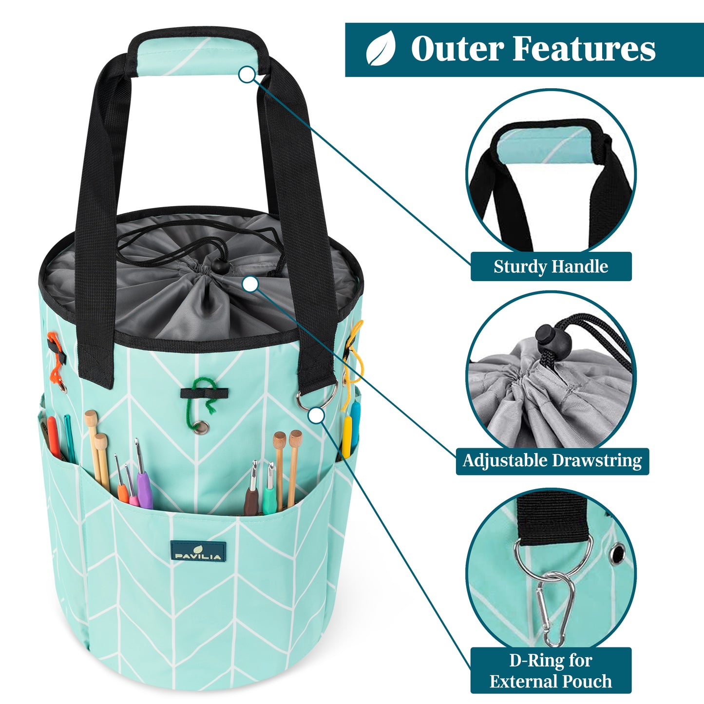 Beginner's Yarn Organizer Knitting Bag