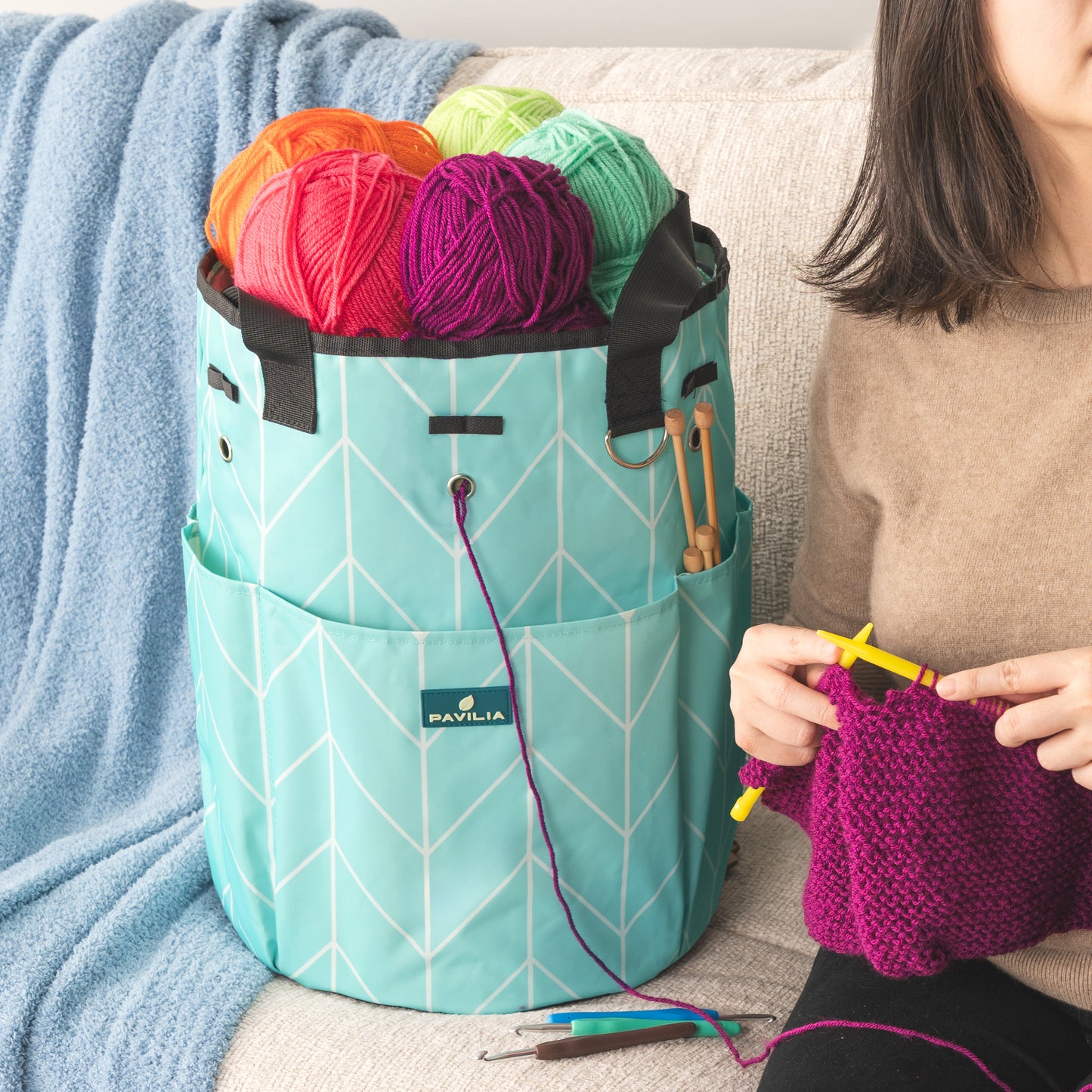 Beginner's Yarn Organizer Knitting Bag