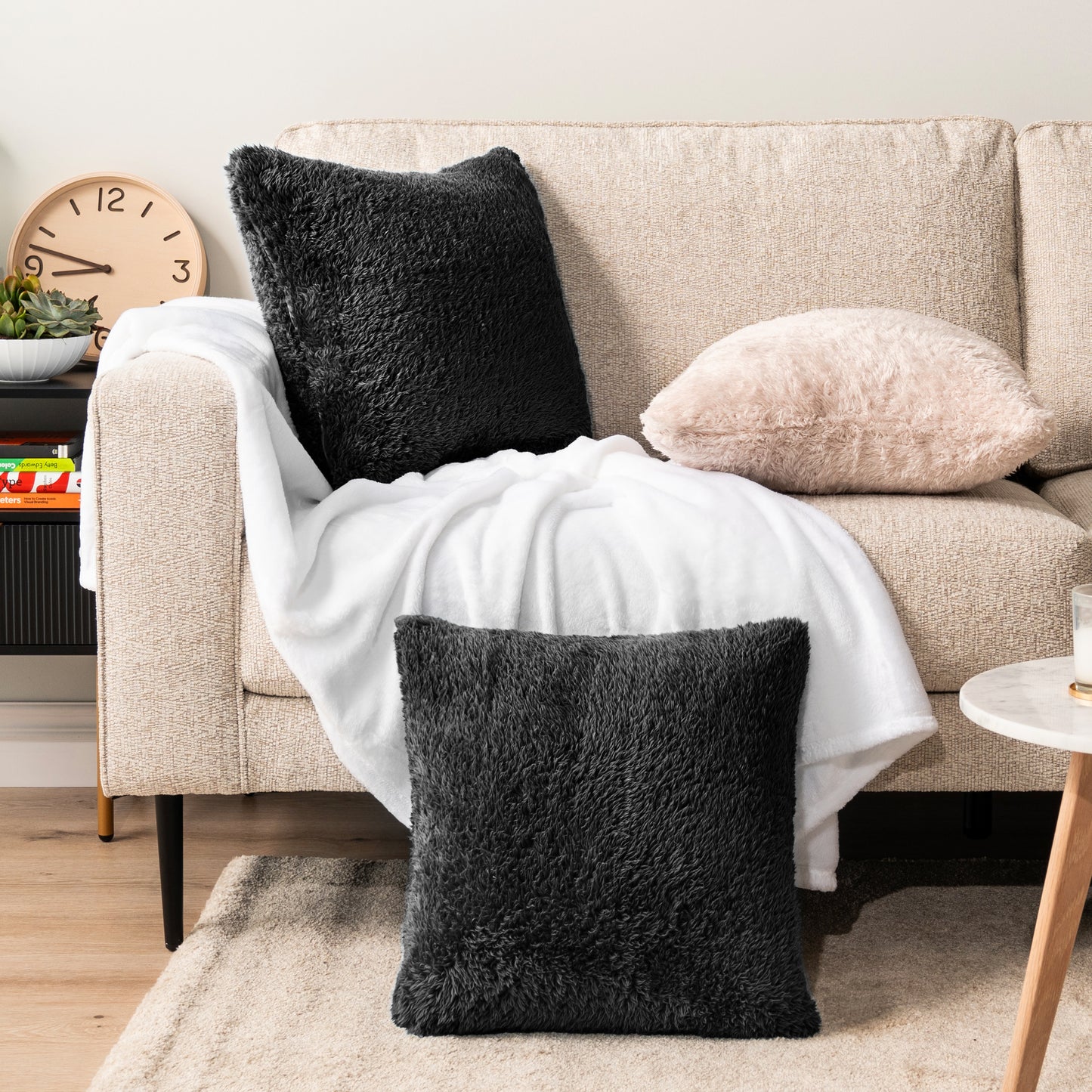 Sherpa Fleece Pillow Cover - Set of 2