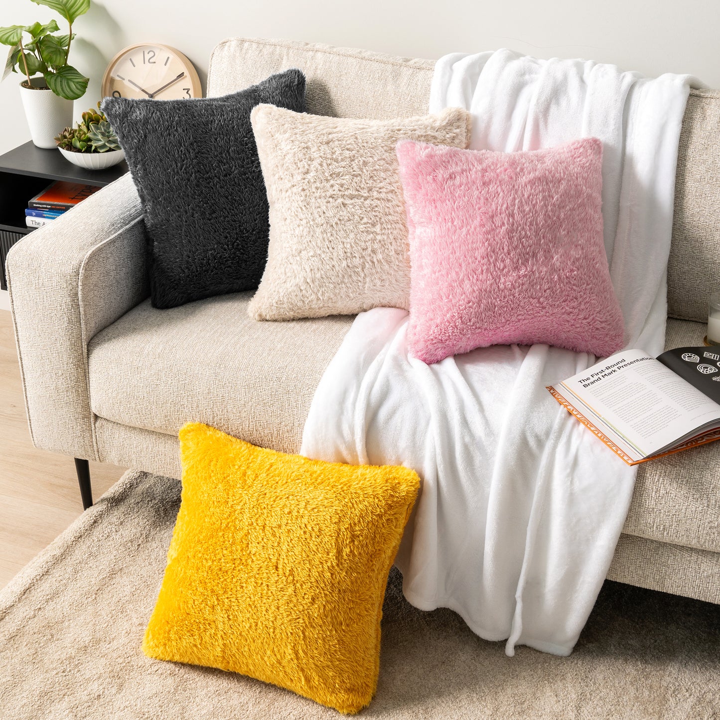 Sherpa Fleece Pillow Cover - Set of 2