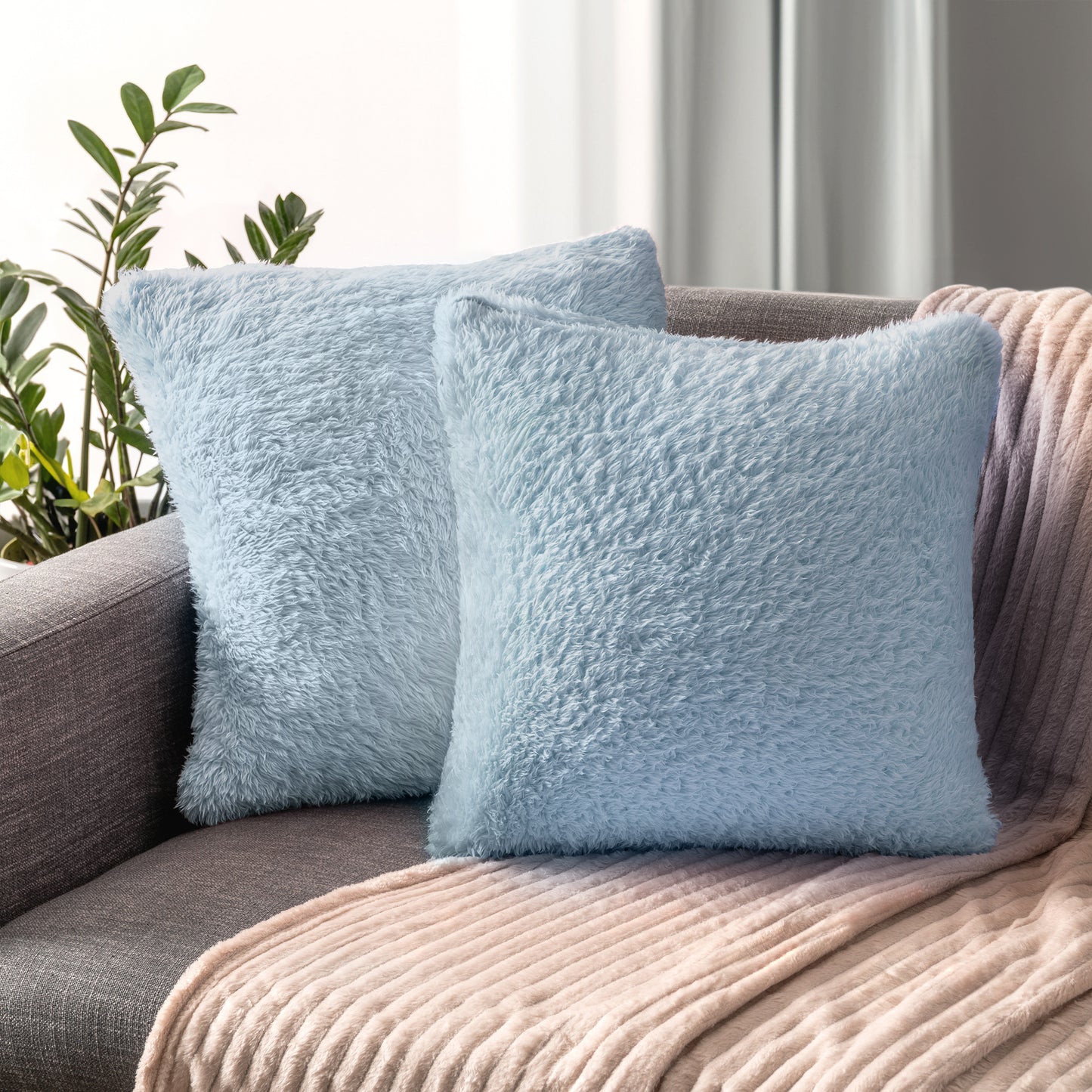Sherpa Fleece Pillow Cover - Set of 2