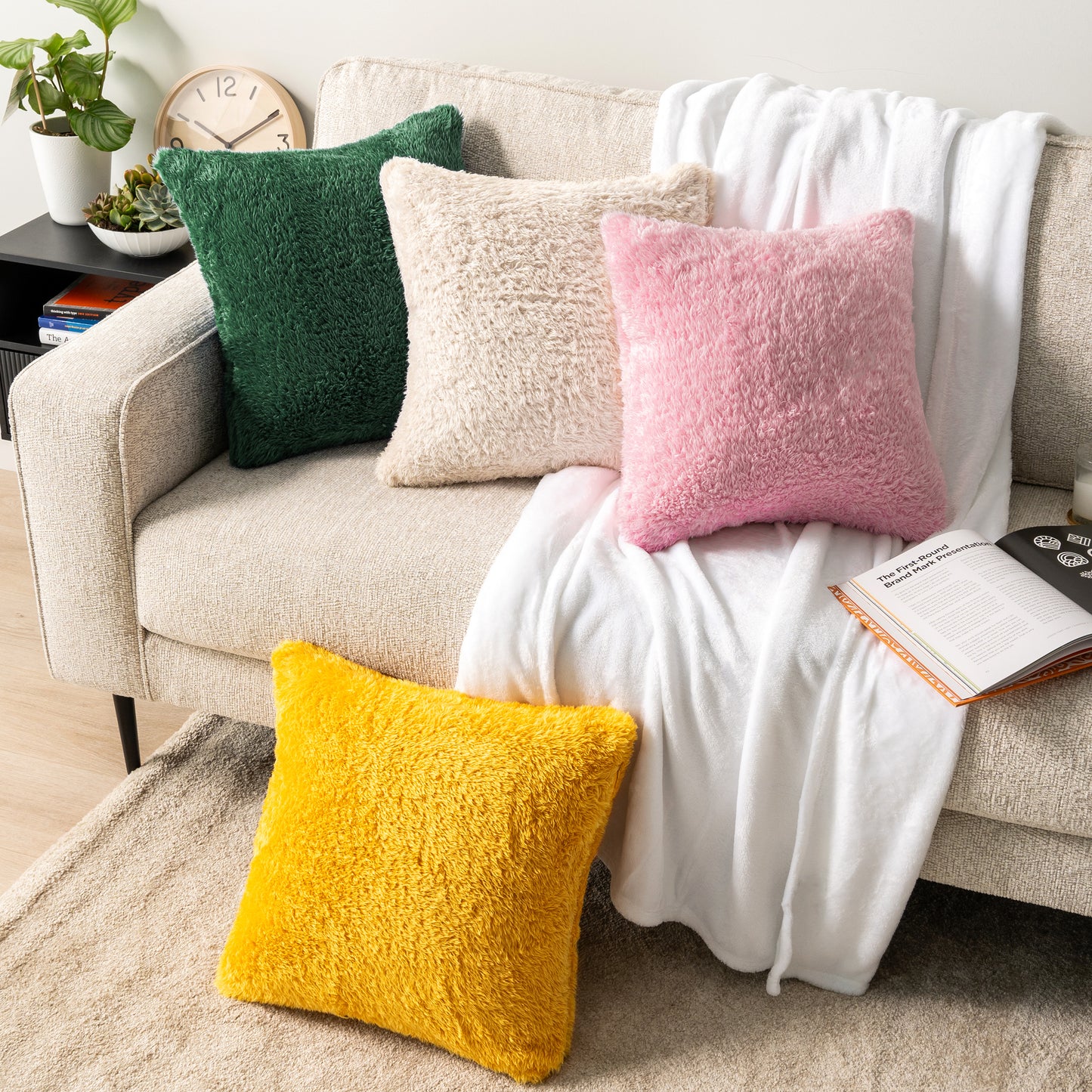 Sherpa Fleece Pillow Cover - Set of 2