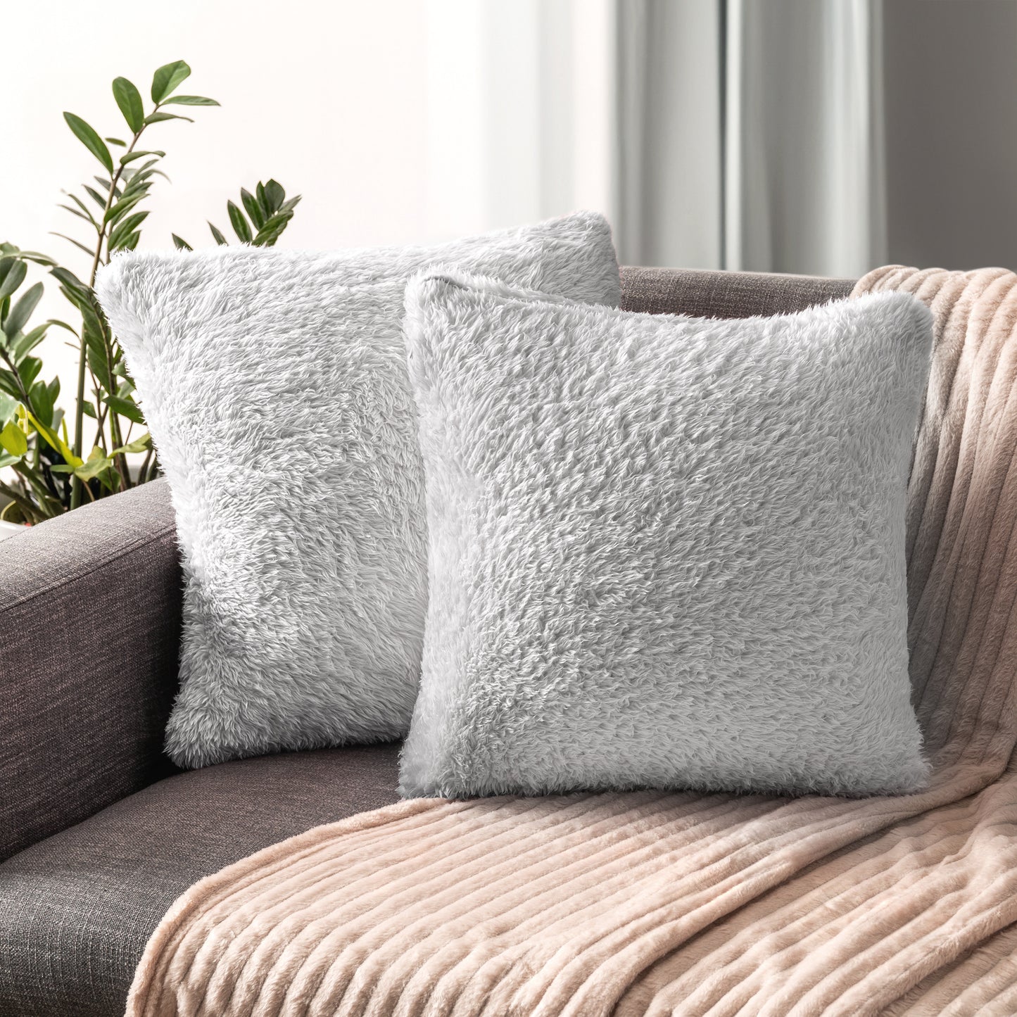 Sherpa Fleece Pillow Cover - Set of 2