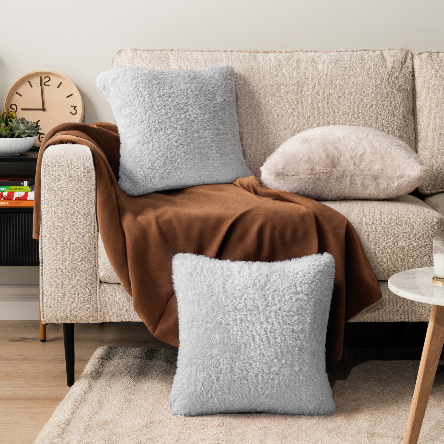 Sherpa Fleece Pillow Cover - Set of 2