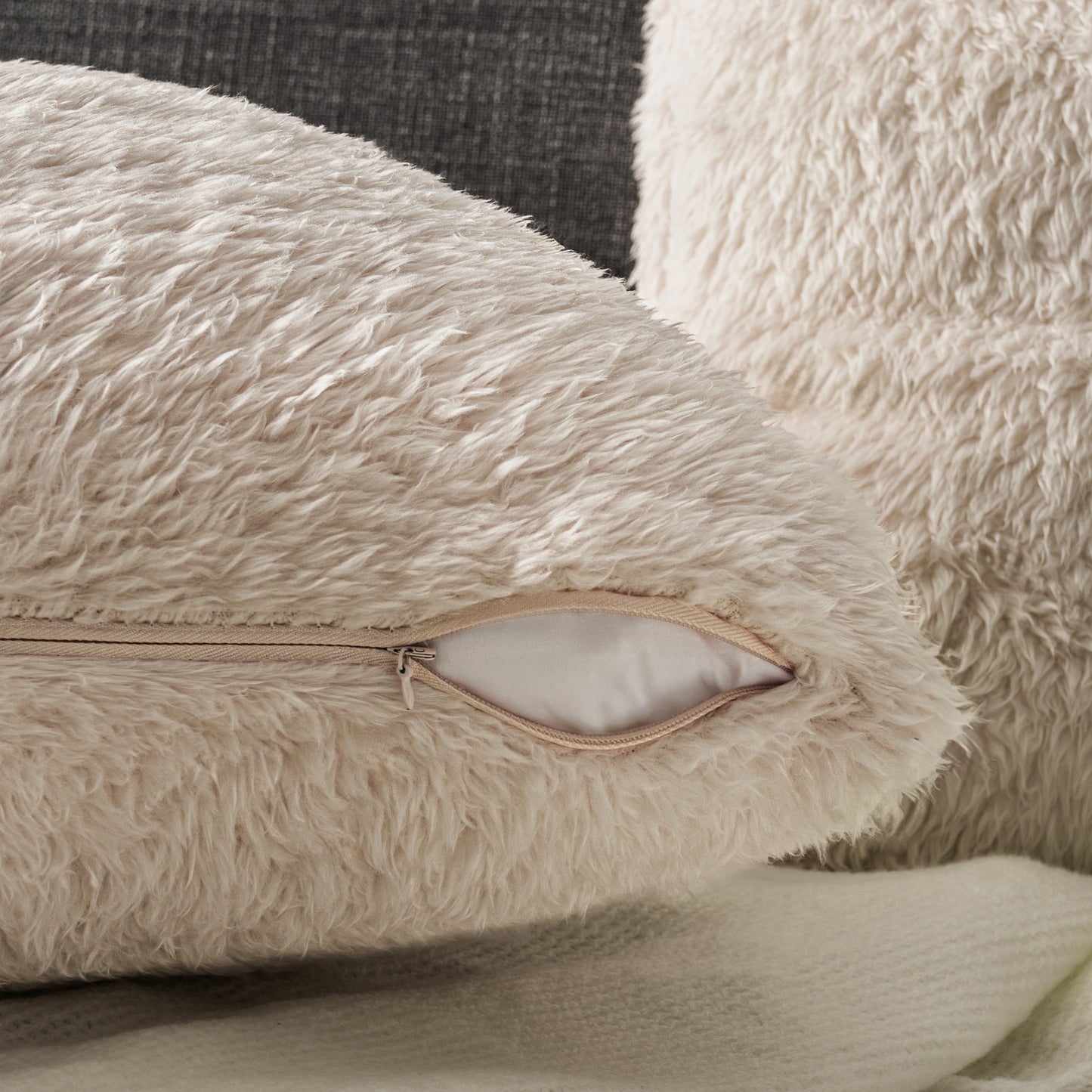 Sherpa Fleece Pillow Cover - Set of 2