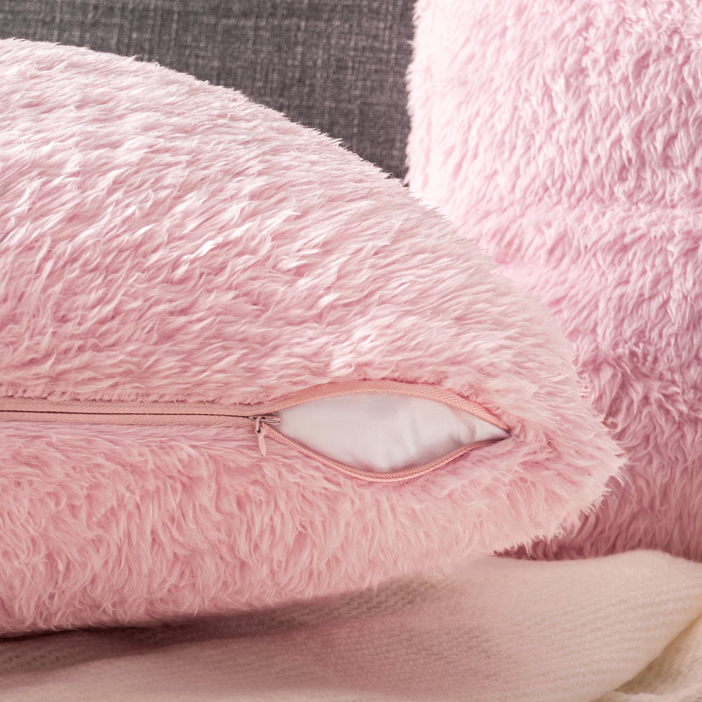 Sherpa Fleece Pillow Cover - Set of 2